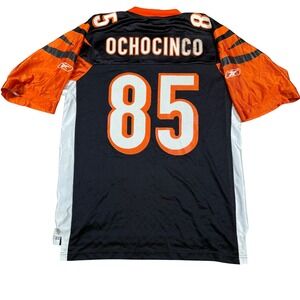 Vintage Reebok NFL Cincinnati Bengals Ochocinco 85 Jersey Football Black Medium